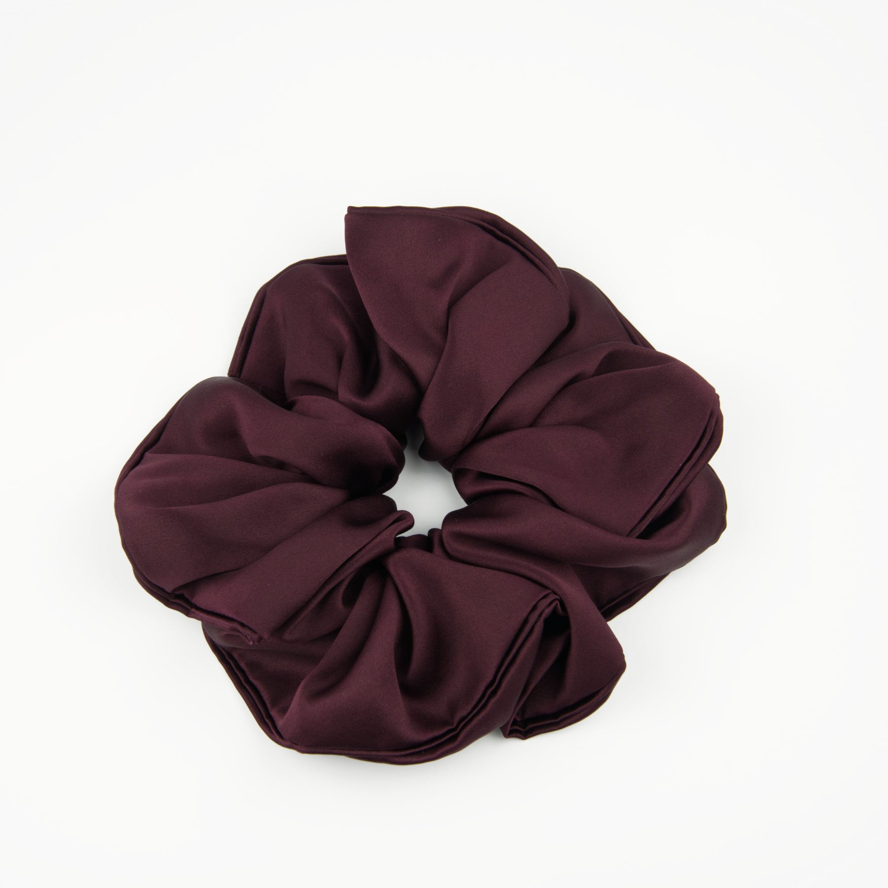 Chouchou en soie naturelle d’exception XL, fait main en France, grand élastique cheveux