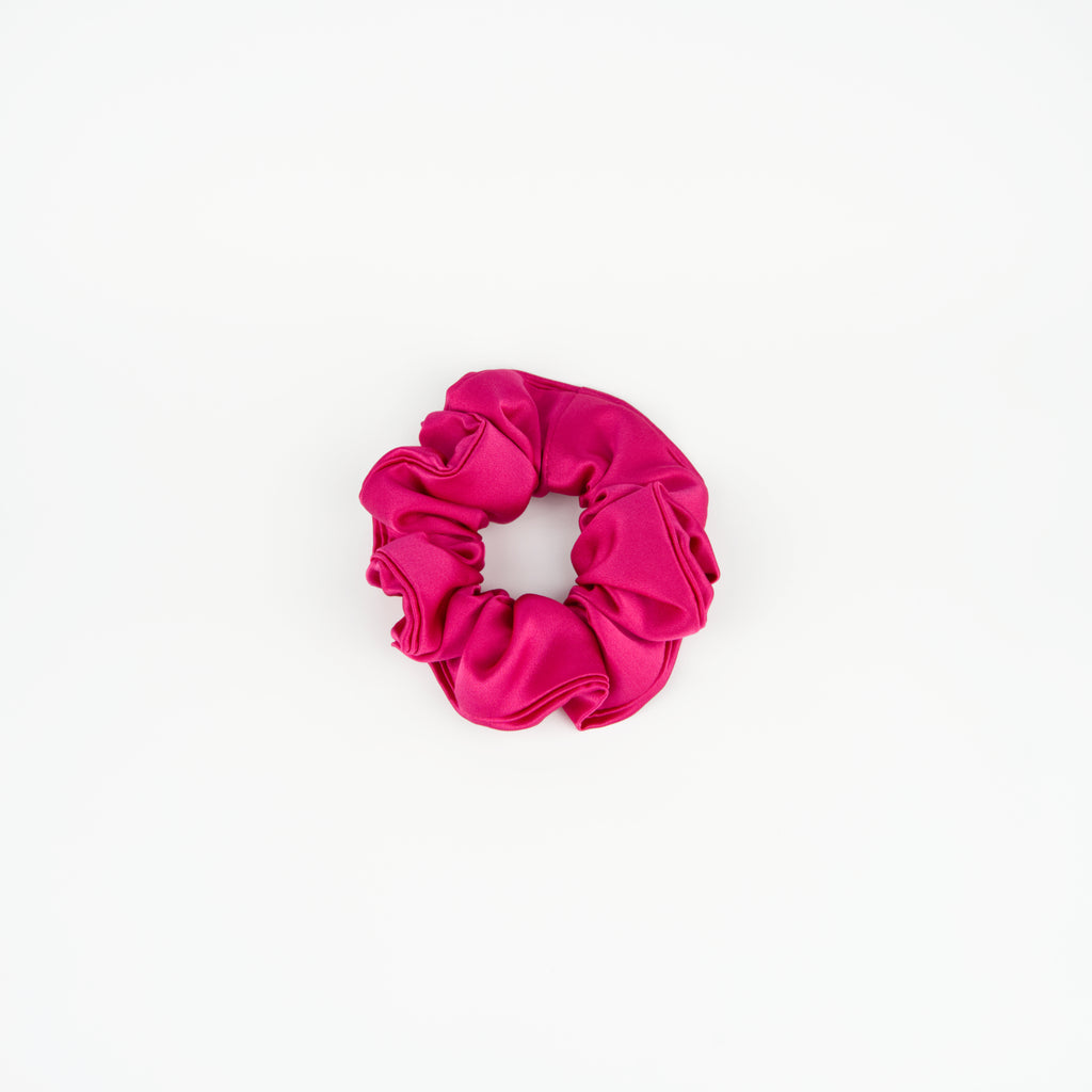 Élastique en soie naturelle en rose fuchsia de luxe pour femme, éclatant pour sublimer votre style